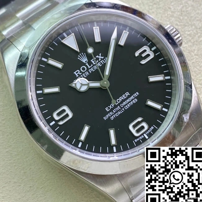 Steel 39MM Rolex M214270-0003 Factory Explorer Stainless AR 0423